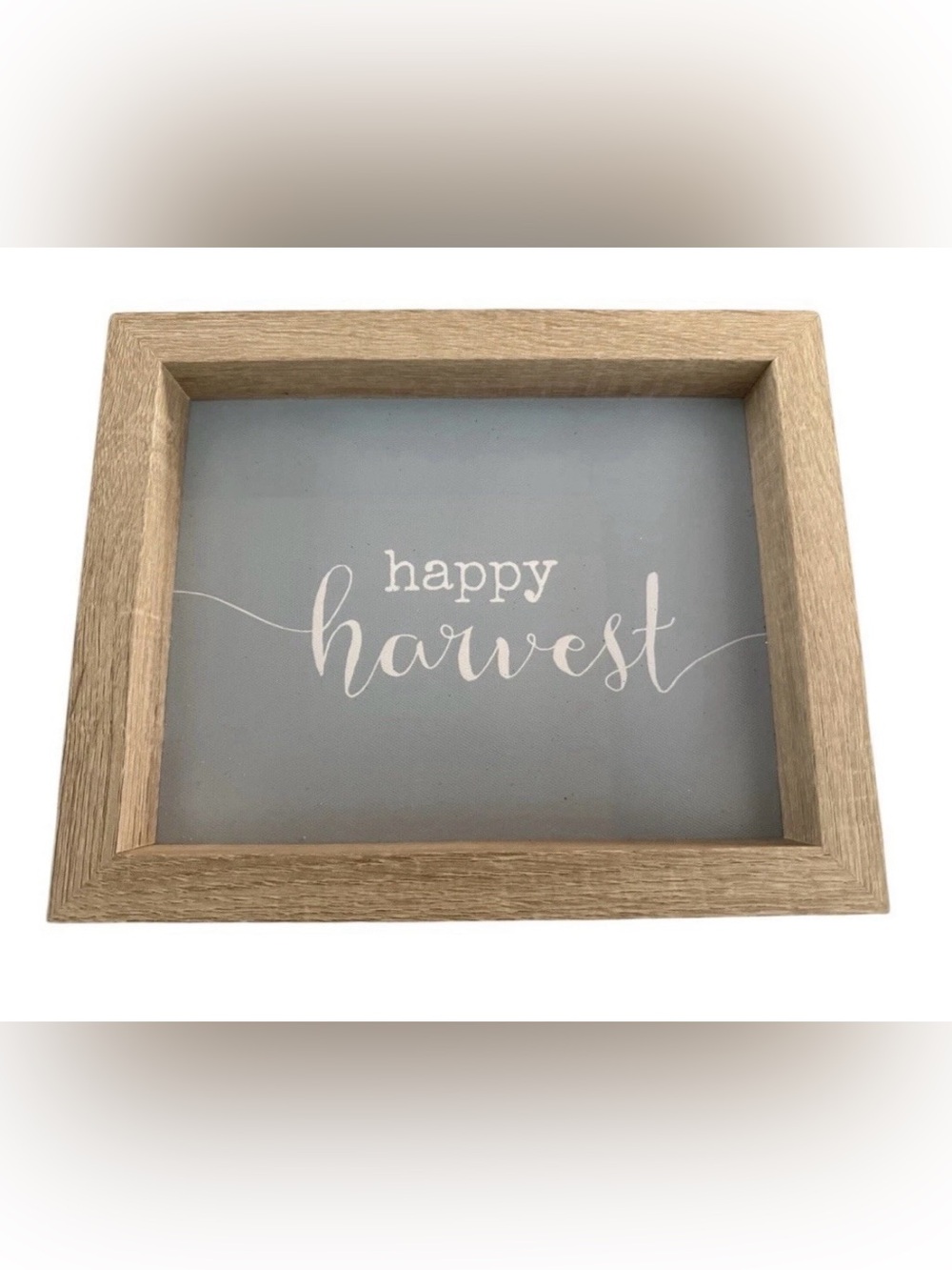 Happy Harvest Fall Sign 12x8 Rustic Farmhouse Thanksgiving Wall Decor